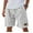 White #170, variant on Godokuleh Lininco Mens Shorts, Mokaloha Mens Shorts, Men's Breathable Linen Embroidered Logo Loose Holiday Short Dark Blue 2XL