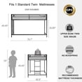 thumbnail image 6 of Adam junior twin loft bunk black，74"-75" long and 37.5"-38.5" wide，Suitable for and bedrooms, 6 of 17
