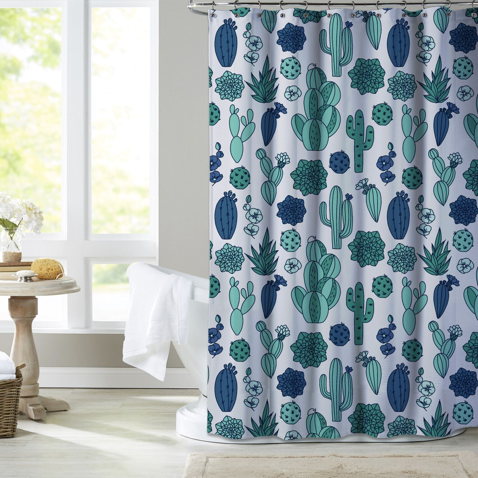 Mainstays Scottsdale Cactus Shower Curtain