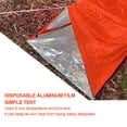 thumbnail image 3 of Soidarity Refugio de emergencia Saco de dormir Tienda de supervivencia temporal A prueba de viento Cálido Aislamiento térmico desechable Kit de carpas, 3 of 6