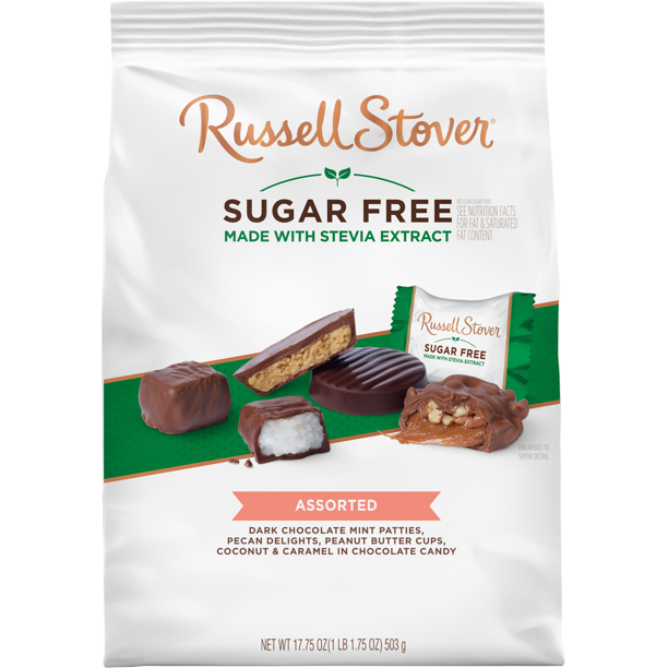 Russell Stover Sugar Free Assortment Chocolate Candy, 17.75 Oz
