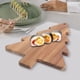 thumbnail image 4 of ColoMX Platos en forma de árbol de Navidad, tabla de madera para embutidos navideños, queso, comida de Sushi, bandeja para pan, 2 uds., 4 of 8