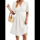 thumbnail image 2 of Vestido de Mujer de Verano 2025, Elegante Minivestido con Volantes y Escote en V Profundo, Vestidos A la Cintura S, 2 of 10