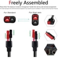 thumbnail image 4 of CoolStuff 20FT Solar Panel Extension Cable 14AWG Anderson Connector to DC 8mm Adapter Portable Power Station Explorer 160/240/290/300/500/550/880/1000 Solar Generator, 4 of 7