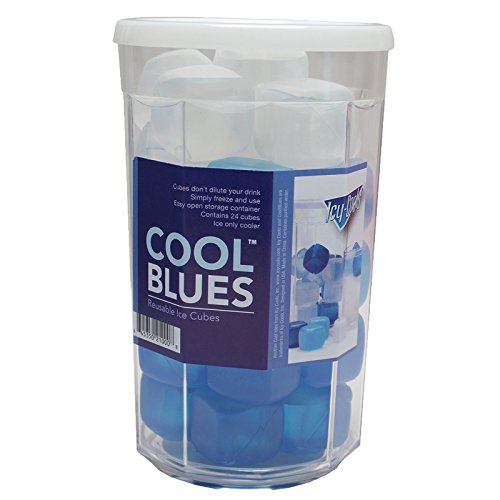 Icy Cools Red, Ice & Blue, Reusable Ice Cubes for Your Drink