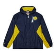 thumbnail image 2 of Men's Mitchell & Ness Navy Indiana Pacers Playmaker Full-Zip Hooded Windbreaker Jacket, 2 of 6