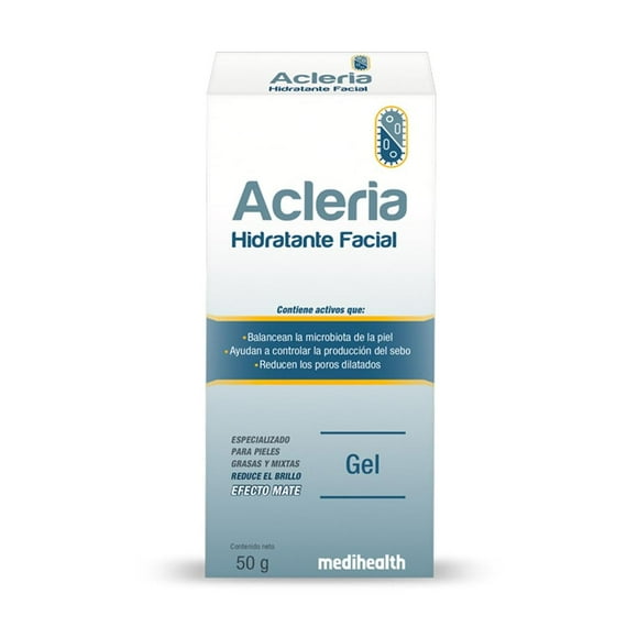 Hidratante Facial Acleria Gel 50 gr