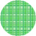thumbnail image 1 of Ahgly Company Machine Washable Indoor Round Transitional Neon Green Area Rugs, 3' Round, 1 of 7