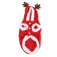 thumbnail image 1 of Chaqueta navideña para mascotas NikouMX abrigo navideño suave con capucha, 1 of 8