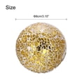 thumbnail image 2 of Uxcell 3Pcs Decorative Glass Balls 3.15 inch Orbs Centerpiece Balls for Decor Bowls, Gold Tone, 2 of 5