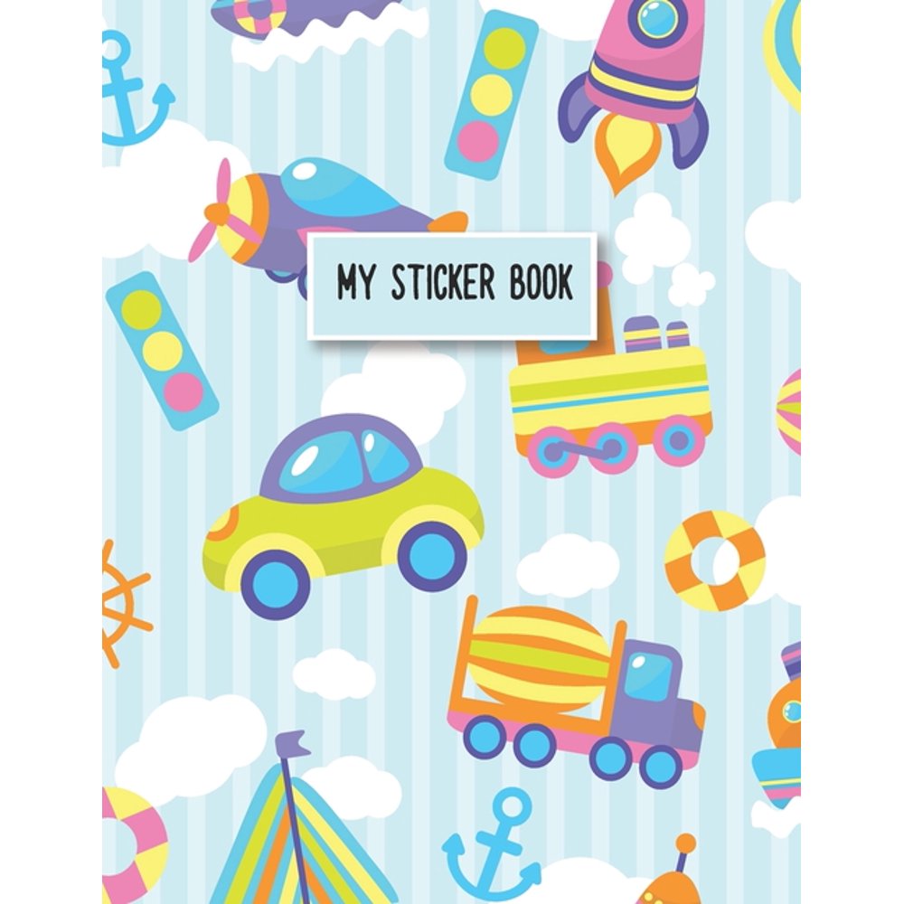 My Sticker Book Toys Blank Sticker Book for Kids 8.5x11 Large Size