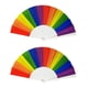 thumbnail image 1 of 2pcs 23cm Rainbow Ventilador plegable Rainbow Fan Ventilador plegable Ventilador de mano para fiesta, 1 of 5