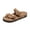 brown, variant on Genuine Leather Summer Sandals Women Slides for Women Natural Cork Footbed Womens Slides Straps - Womens Sandals Comfortable Spring Break Outfit Women Footwear