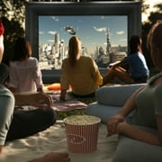 Jumbo 20 Feet Inflatable Outdoor and Indoor Theater Projector Screen - Includes Inflation Fan, Tie-Downs and Storage Bag - Updated Version