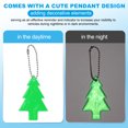 thumbnail image 4 of Uxcell 6Pcs Reflective Keychain Tags Reflective Pendant Reflector Key Ring Safety Reflector Christmas Tree Shape Green, 4 of 7