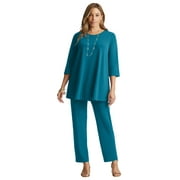 Jessica London Women's Plus Size 2-Piece Stretch Knit Mega Swing Set