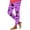 Purple, variant on Women's High Waist Leggings Spooky Halloween Printed Yoga Pant Tummy Control Elastic Leggings Workout Athletic Lounge Pants