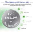 thumbnail image 3 of Watch Battery UOGTNON 379 SR521SW 1.5V 10-Pack, 3 of 5