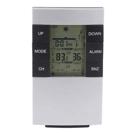 

EOTVIA Digital Thermometer Hygrometer Clock Thermometer Hygrometer Clock Meteorological Station Alarm Clock Wireless Digital Thermometer Hygrometer Clock For Home Use