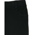 thumbnail image 3 of Wonder Nation Girls School Uniform Stretch Ponte Knit Leggings, Sizes 4-16, 3 of 3