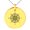 Gold, variant on Stainless Steel Nautical Chaim Compass Engraved Small Medallion Circle Charm Pendant Necklace
