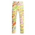 thumbnail image 4 of Men's Rainbow Long Sleeve Two Piece Suit with Jacket Trousers Tie Printed Button Pockets for Holiday Party Events, 4 of 6
