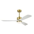 thumbnail image 2 of Tariq 52 in. 1-Light Indoor Brass Finish Ceiling Fan with Light Kit, 2 of 3