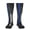 2 Black-2, variant on Thin Blue Line Flag Pattern Knee High Socks for Women Long Leg Warmers Socks
