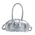 thumbnail image 2 of Bolso bandolera elegante para mujer con asa superior, bolso de mano para exteriores Plata, 2 of 8