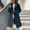 Navy, variant on IROINNID Women's Faux-fur Coat Long Sleeve Solid Color Notch Lapel Outwear, Casual Winter Warm Coats Faux Coat Warm Furry Faux Coat Outerwear Overcoat