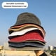 thumbnail image 3 of Sombrero de cubo Qarigey para niños y niñas gorras de pescador color rojo Caqui Negro Blanco naranja azul grisáceo gris oscuro azul oscuro, 3 of 6