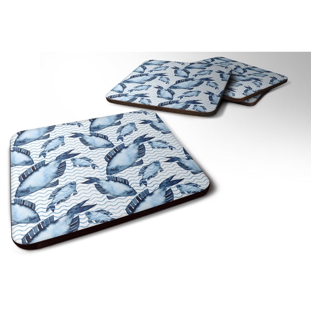 "Treasures Beach Watercolor es Decorative coasters, 3.5, Multicolor" Caroline's Treasures BB7532FC
