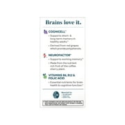 Neuriva Memory 3D Brain Supplements for Memory and Focus, Vitamin B12 & B6, Folic Acid, 50 Count Capsules