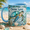 Black, variant on Sea Turtle Mug, 2D Flat Ceramic Mug Ocean Lover Gift with Coastal Beach Turtle Design