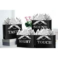 thumbnail image 4 of 12.6" 5 Senses Gift Bags with Tissue Papers and Ribbons for Men, Women, Him Her Birthday, Anniversary, Wedding, Valentine's Day (Black Silver), 4 of 7
