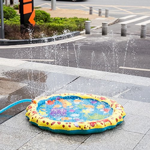 Amazon.com: BANZAI 54In-Diameter Sprinkle & Splash Play Mat