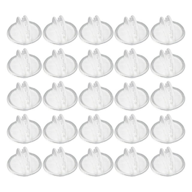 KAKOWELY 25pcs Plastic Label Tags For Merchandise Sign Display Holders In Retail Stores Retail Sign Clips For Pricing Label Organization And Advertising Clips,0.79X"X0.79"X0.79"