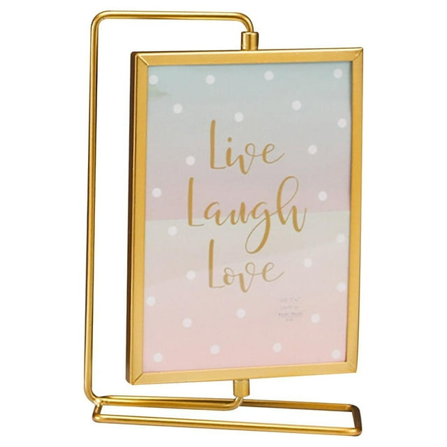 GROWTH TANK Photo Frame Cards Display Stand Holder Ornament Glass Front Rotating Photo Frame Aureate 23x15.5cm