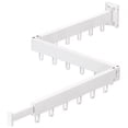 thumbnail image 2 of SHAR (Hooks, White) Clothes drying rack, clothes drying rack, laundry room organization, wall mounted clothes drying rack, folding wall mounted clothes drying rack, retractable clothes, 2 of 5