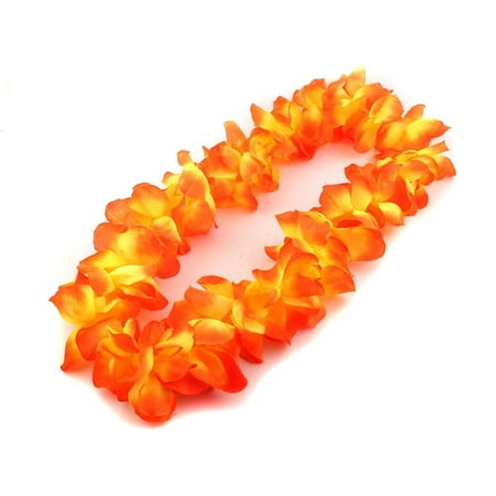 

TOYMYTOY Fashion Hawaii Tropical Hula Grass Dance Flower Necklace Garland (Yellow)