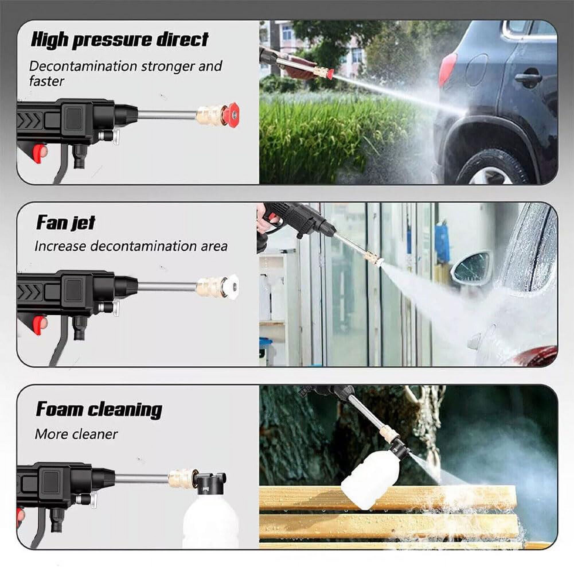 Ez Jet Hydrowasher, Ez Jet Power Washer, Ez Jet Sprayer, Ezjet Power Washer, Ez-Jet Portable Hydrowasher Battery Operated, Hidrolavadora Portatil, High Pressure Wireless Car Washer Prayer Gun (1 Set)