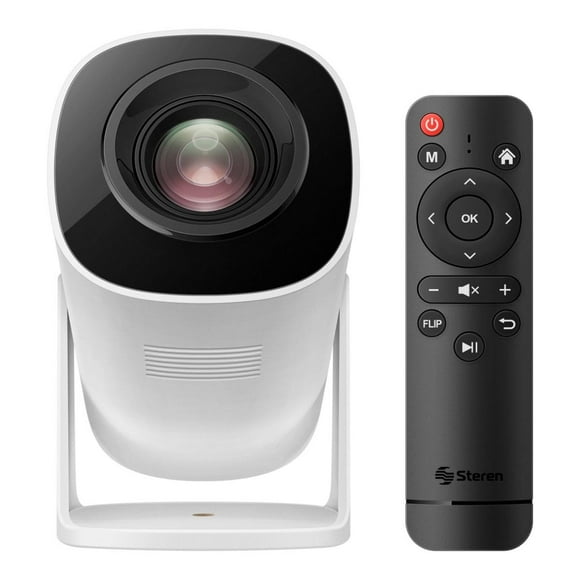 STEREN Mini proyector Multimedia HD de 4 840 LM (110 ANSI LM) con Bluetooth