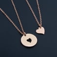 thumbnail image 3 of Myospark Heart Rose Gold Necklace, Stainless Steel, Cable Chain, 1 Daughter, 3 of 6