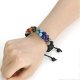 thumbnail image 2 of Pulsera de cuentas de chakras, pulsera de cristal curativa de los 7 chakras, pulsera de cuentas de piedra de yoga, pulsera de meditación, relajación y ansiedad., 2 of 5