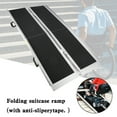 thumbnail image 3 of 5FT Portable Wheelchair Ramp Non Skid Aluminum Foldable Mobility Scooter Ramp, 3 of 5