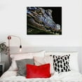 thumbnail image 5 of COMIO  Crocodile Canvas Wall Art Poster Pictures Animal Prints Decor、Wall Art For Living Room Bedroom Office With Framed, 5 of 5