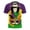 #0388-Multicolor, variant on Uootdi Womens Mardi Gras Festive Tops Crew Neck Funny Graphic Tuxedo Short Sleeve T Shirt Tropical Holiday Vacation Novelty Shirts Gift