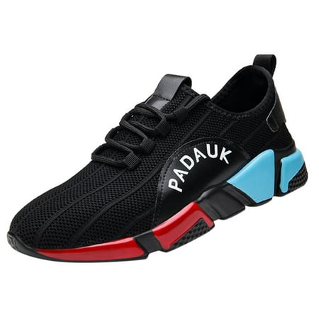 

autumn winter shoes Men s Fashion Mesh Patchwork Striped Falt Sport Run Sneakers Casual Shoes