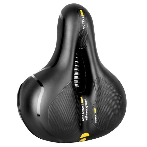 Durable Bike Seat Shock Absorbing Comfortable Foam Wide Soft Padded