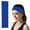 Blue, variant on Candy Color Elastic Headband Solid Color Fitness Yoga Antiperspirant Hair Rope Headband Exercise Accessories for Women